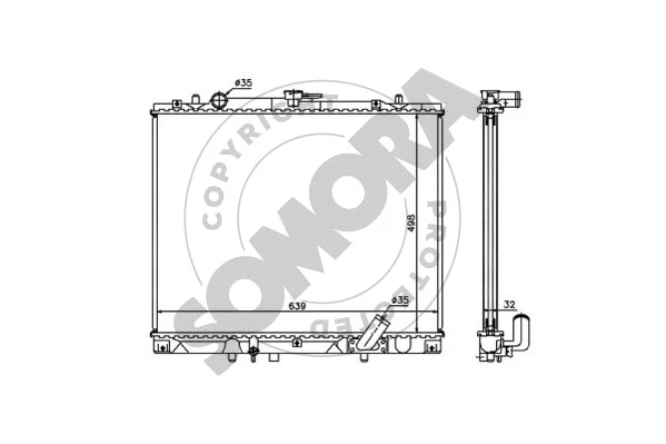 Radiator, engine cooling (187040)
