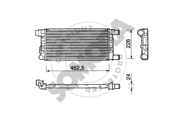 Radiator, engine cooling (080040)