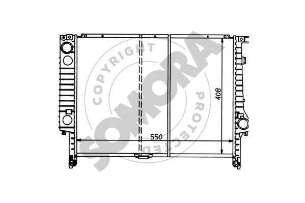 Radiator, engine cooling (040344)