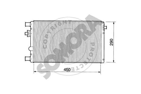 Radiator, engine cooling (080041)