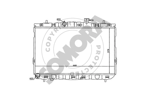 Radiator, engine cooling (133240A)