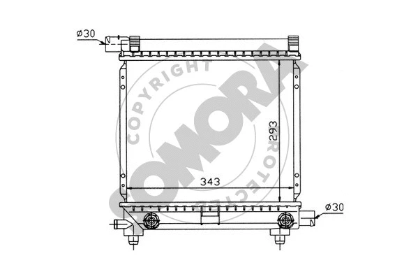 Radiator, engine cooling (170441)