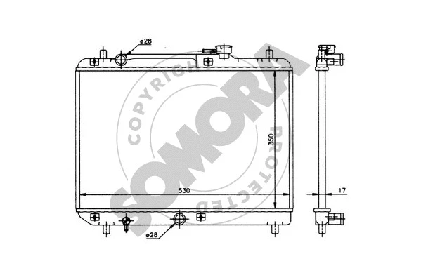 Radiator, engine cooling (302040)