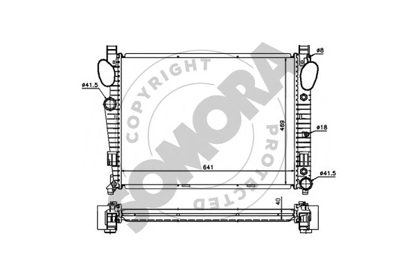 Radiator, engine cooling (174240B)