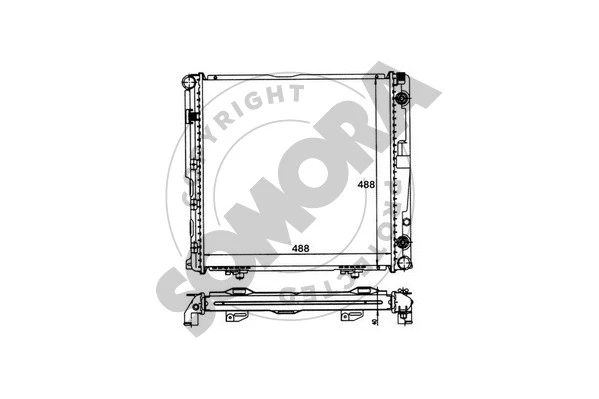 Radiator, engine cooling (170443)