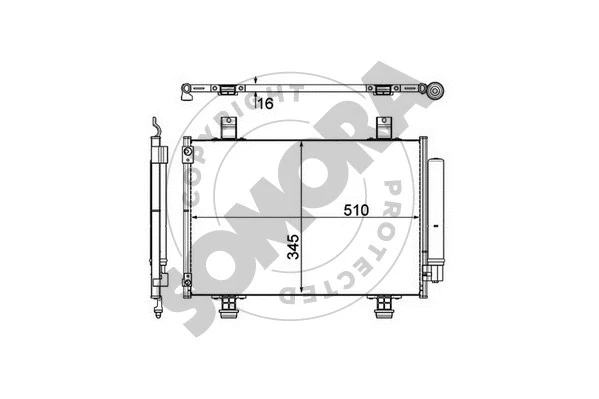 Condenser, air conditioning (301560A)