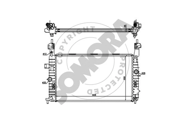 Radiator, engine cooling (216040)