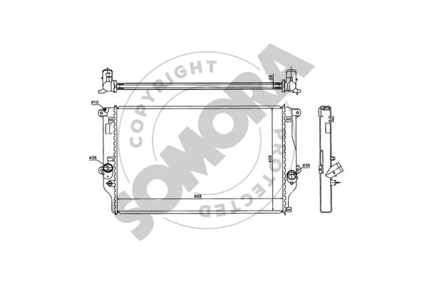 Radiator, engine cooling (316840A)