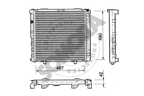Radiator, engine cooling (170442)