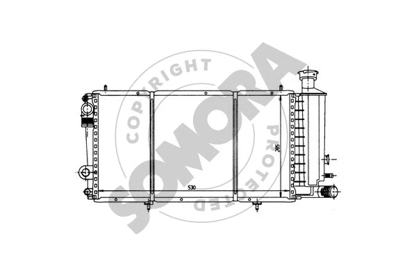 Radiator, engine cooling (054040)