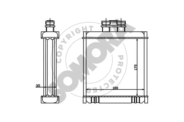 Heat Exchanger, interior heating (355450)