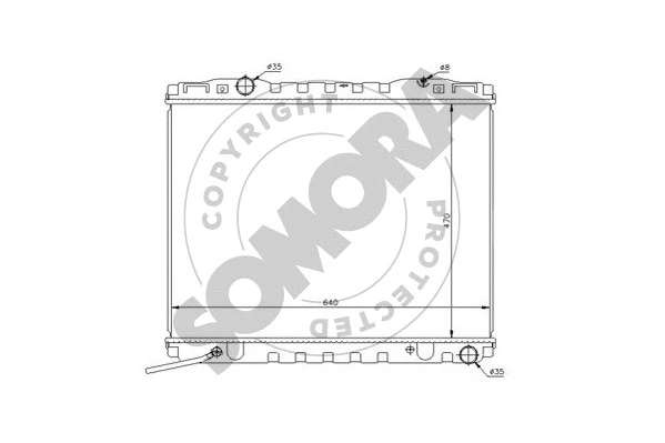 Radiator, engine cooling (114040)