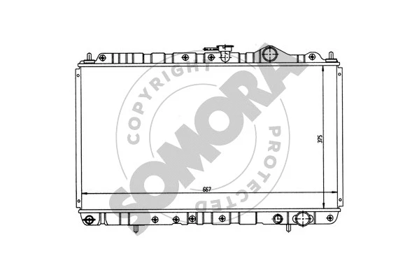 Radiator, engine cooling (185140)