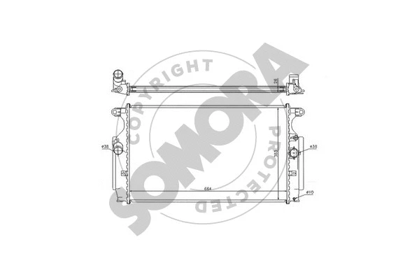 Radiator, engine cooling (311940)