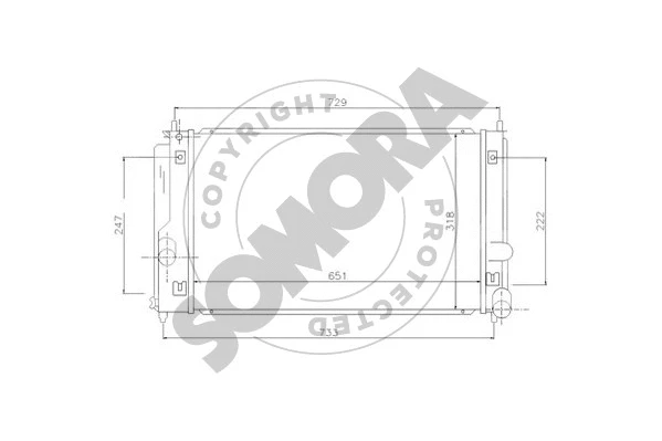 Radiator, engine cooling (317640)