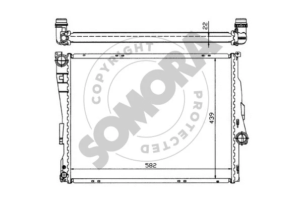 Radiator, engine cooling (040540)