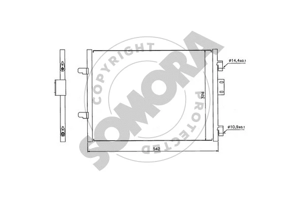 Condenser, air conditioning (240960B)