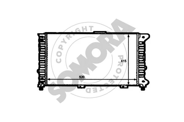 Radiator, engine cooling (011241)