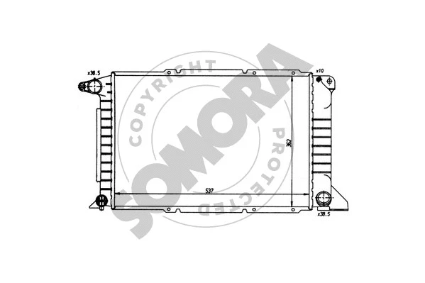 Radiator, engine cooling (094342)