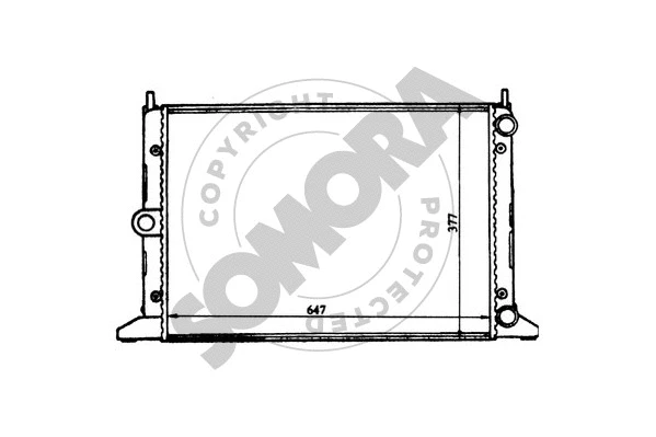 Radiator, engine cooling (097040)