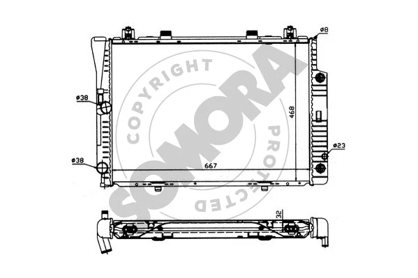 Radiator, engine cooling (174141)