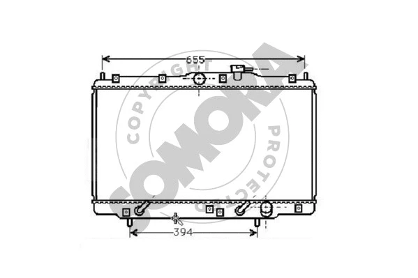 Radiator, engine cooling (127041A)