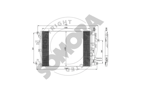 Condenser, air conditioning (364060A)