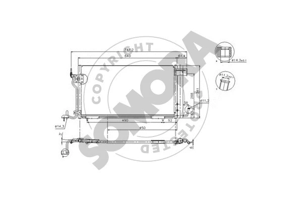 Condenser, air conditioning (051260A)