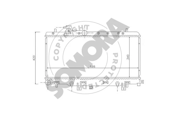 Radiator, engine cooling (331140)