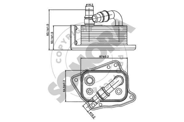 Oil Cooler, engine oil (040765)