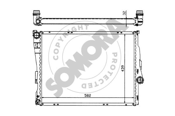 Radiator, engine cooling (040541)