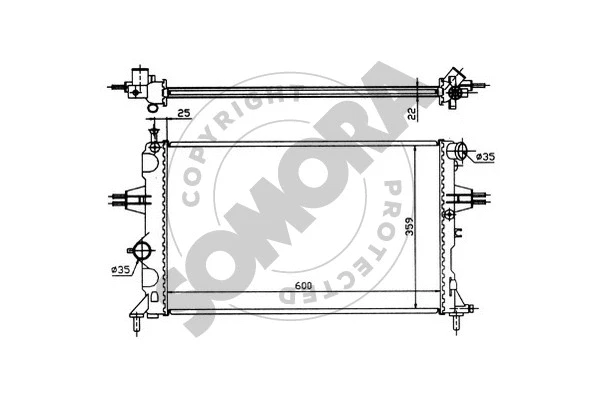 Radiator, engine cooling (211747)