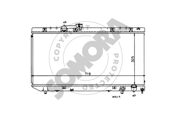 Radiator, engine cooling (317440)