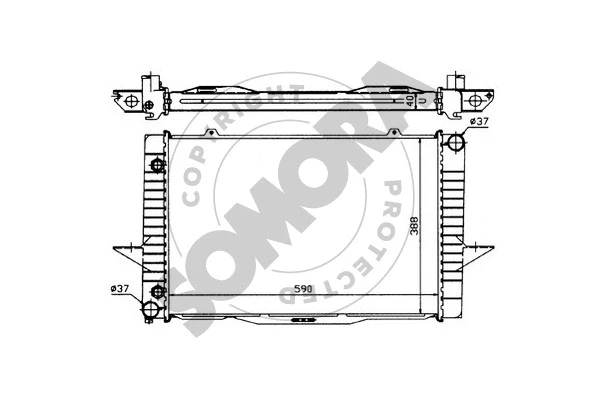Radiator, engine cooling (363041)