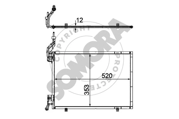 Condenser, air conditioning (092760A)