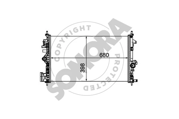 Radiator, engine cooling (210840B)