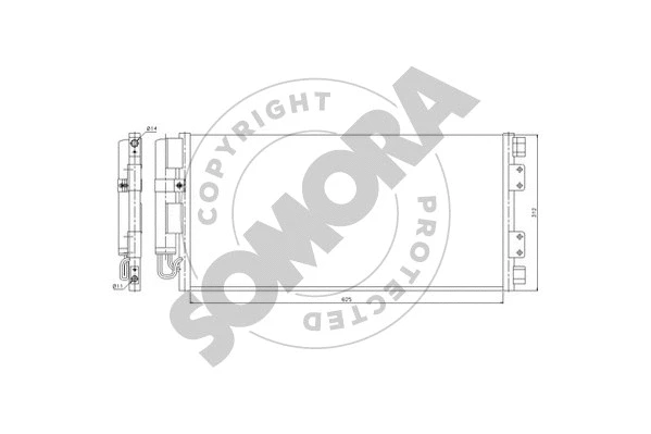 Condenser, air conditioning (150160A)