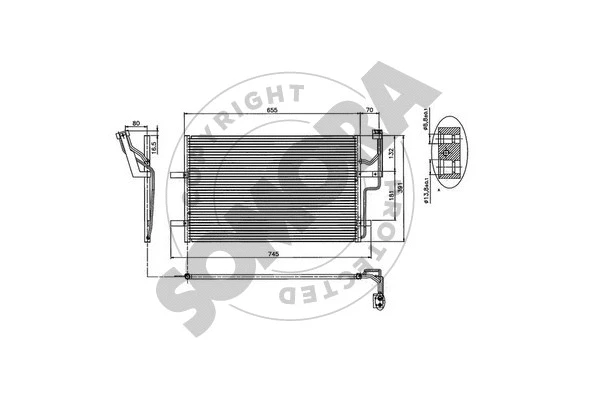 Condenser, air conditioning (162860A)
