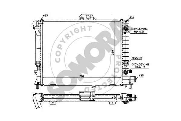 Radiator, engine cooling (272045)