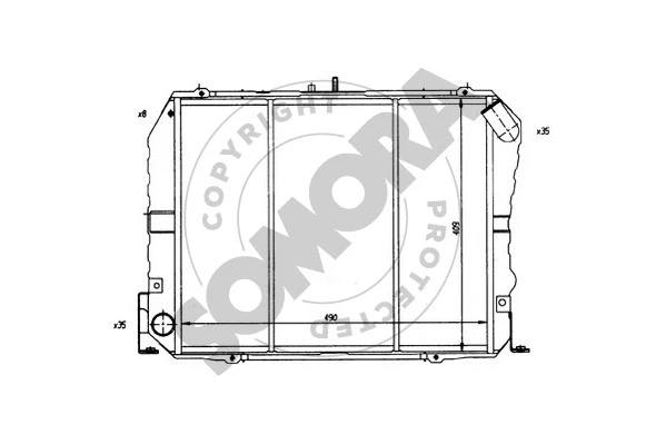 Radiator, engine cooling (312440)