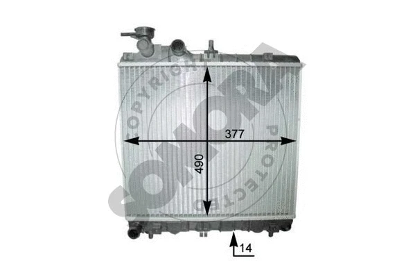 Radiator, engine cooling (131240B)