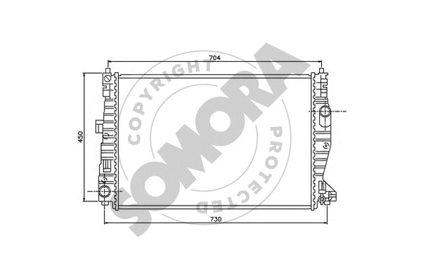 Radiator, engine cooling (011440)