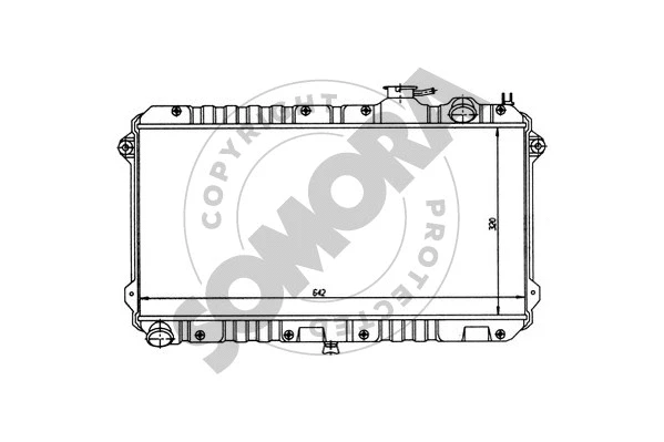 Radiator, engine cooling (166040)
