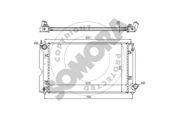 Radiator, engine cooling (311840A)
