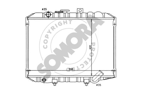 Radiator, engine cooling (134040)