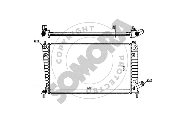 Radiator, engine cooling (272140)