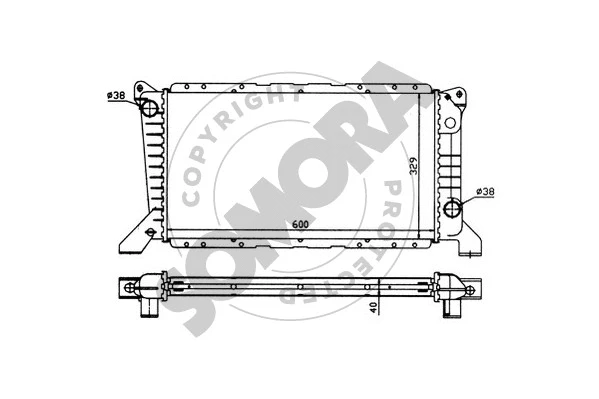 Radiator, engine cooling (094340)