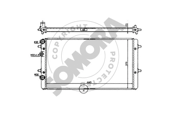 Radiator, engine cooling (280440)