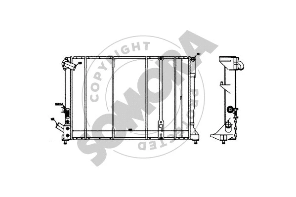 Radiator, engine cooling (242042)