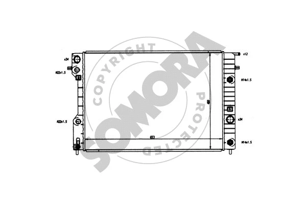 Radiator, engine cooling (213241)